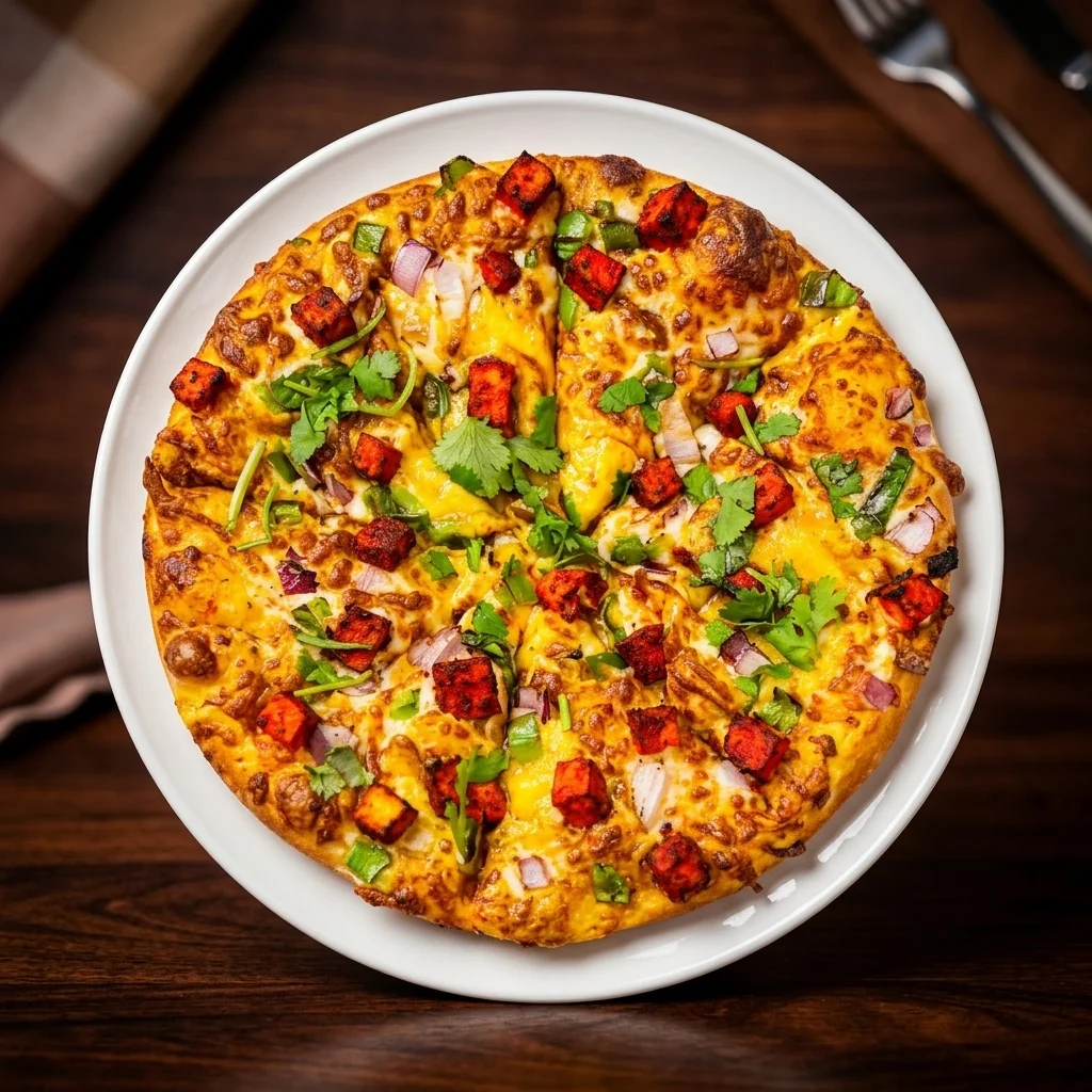 Tandoori Paneer Pizza at Pizza Fiamma Winnipeg
